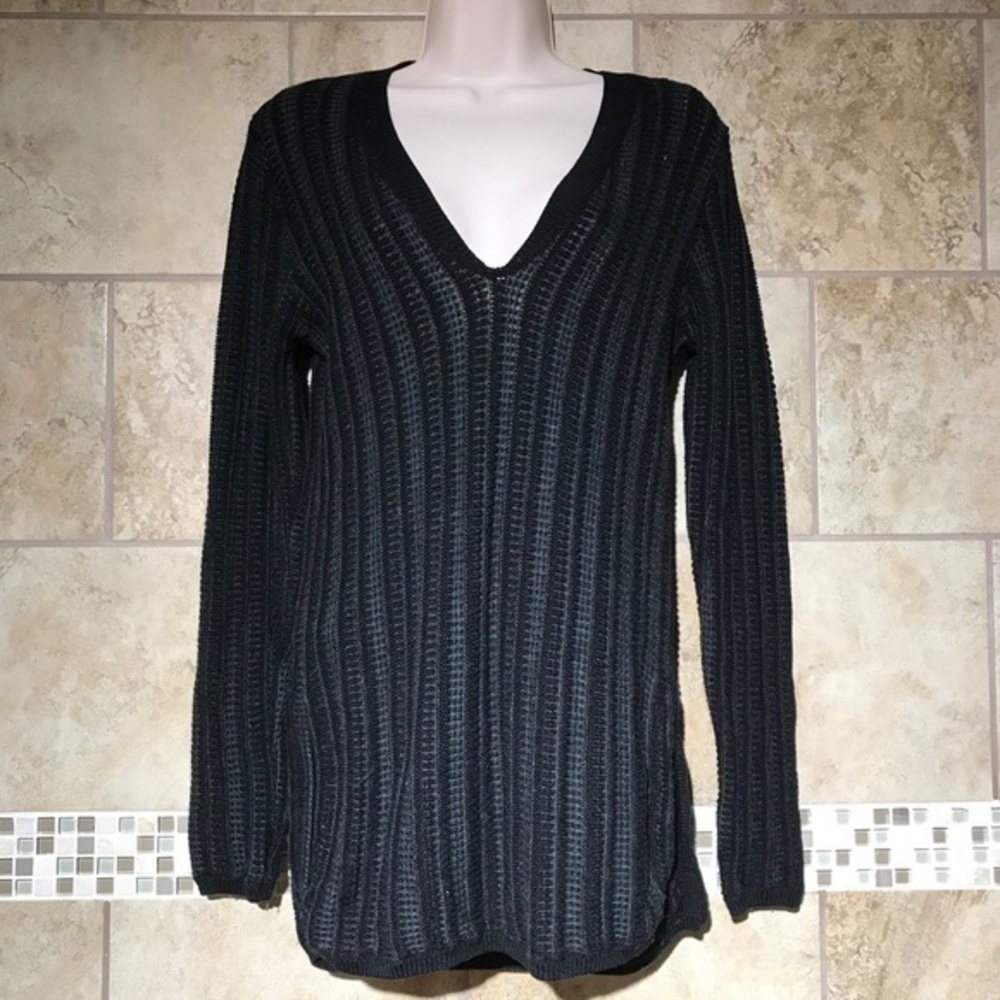 Maiyet V-Neck Knit Tunic Sweater XS